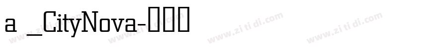 a _CityNova字体转换